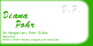 diana pohr business card